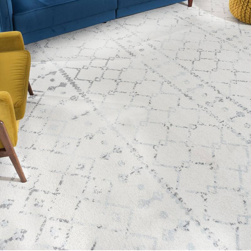 Jade Farmhouse Geometric Indoor Area Rug