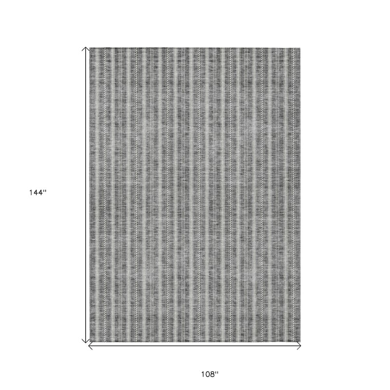 HomeRoots Striped Transitional Rectangle Outdoor Rug