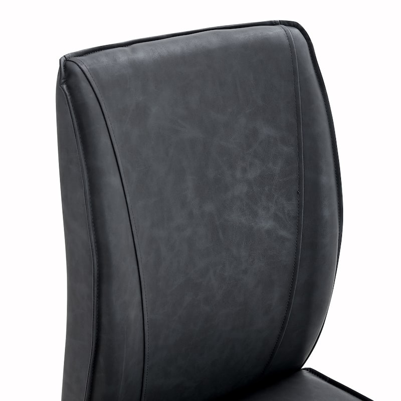 4PCS PU Dining Chairs With Silver Legs