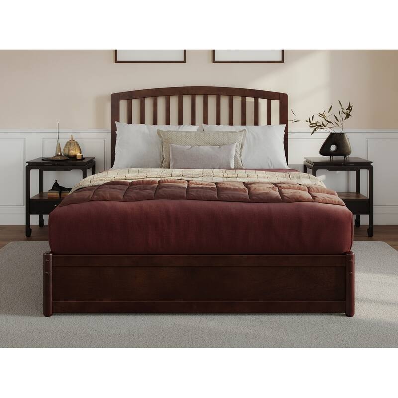 Lucia Platform Bed with Panel Footboard and Storage Drawers