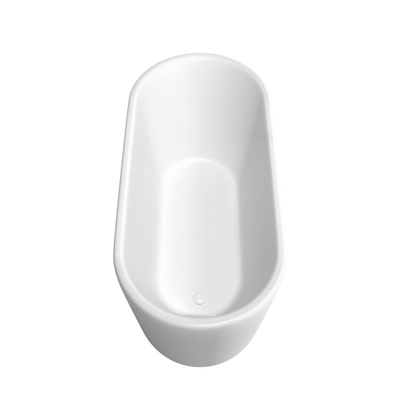 Wyndham Collection Ursula 59" Free Standing Acrylic Soaking Tub with
