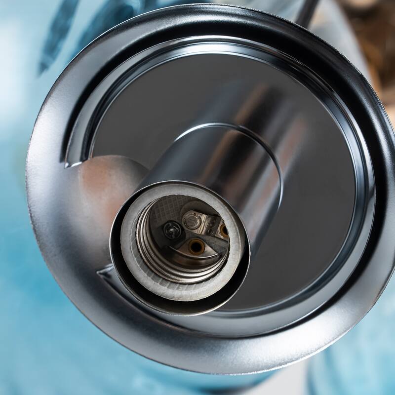 Modern 5-Light Cluster Glass Globe Pendant Light with Gradient Shades - Silver