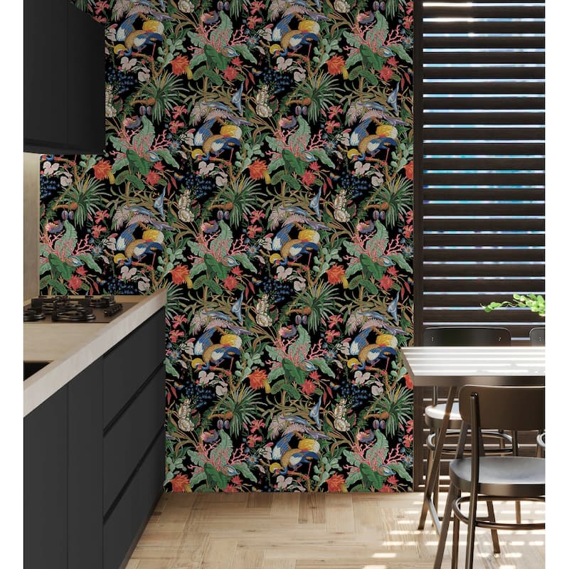 NextWall Tropical Canopy Peel and Stick Wallpaper