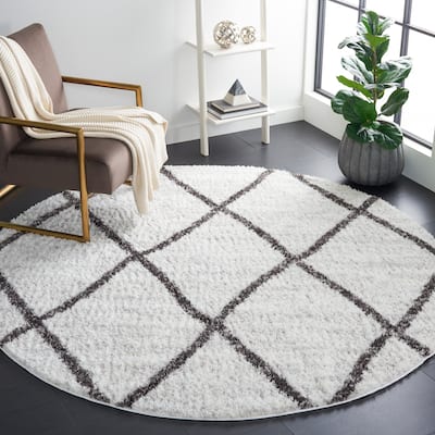 SAFAVIEH Berber Shag Remziye Trellis 1.25-inch Thick Rug