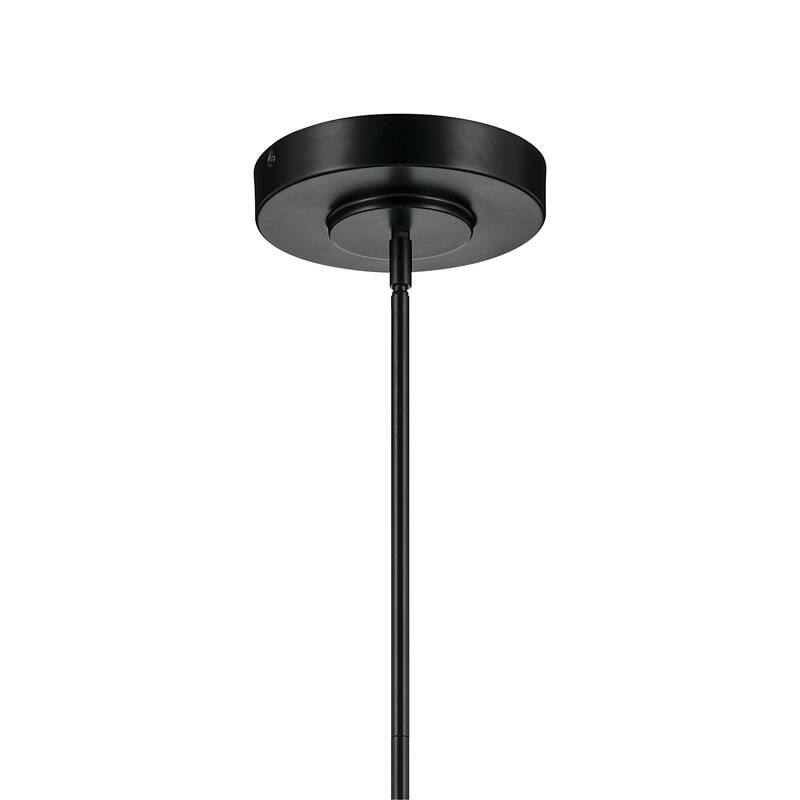 Riven 48.25 Inch LED 1 Light Linear Chandelier with Clear Fluted Glass in Black