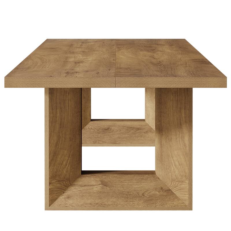 63'' Kitchen Dining Table for 6 People, Strong Geometric Legs