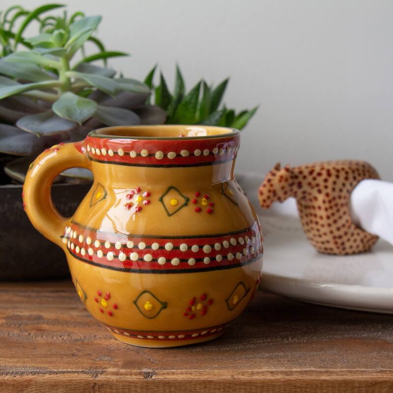 Encantada Handmade Pottery Set of 2 Beaker Mugs