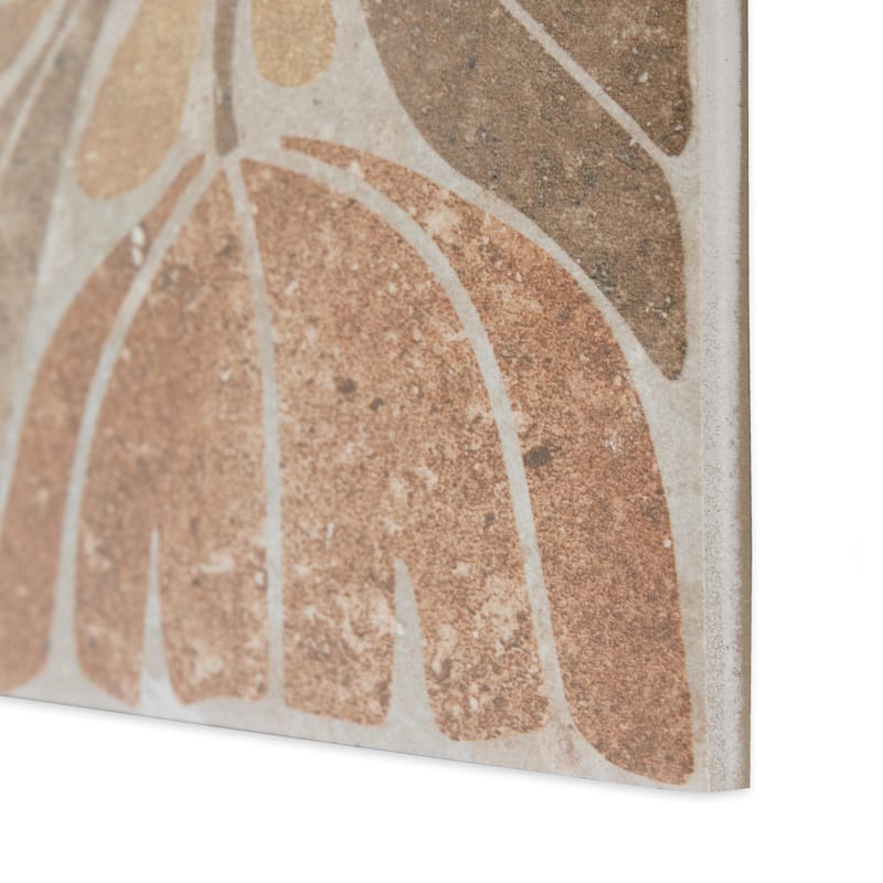 Merola Tile Adagio Decor Fiori 9-3/4" x 9-3/4" Porcelain Floor and Wall Tile