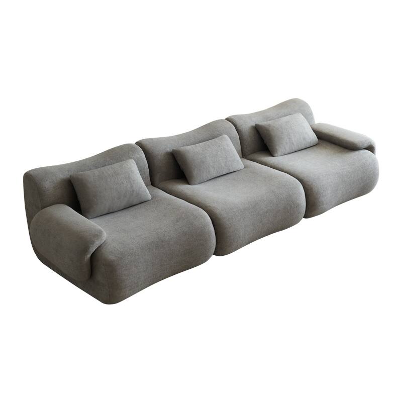 Modular Sectional Sofa Ergonomics Deep Seat Couch with Curved Seat