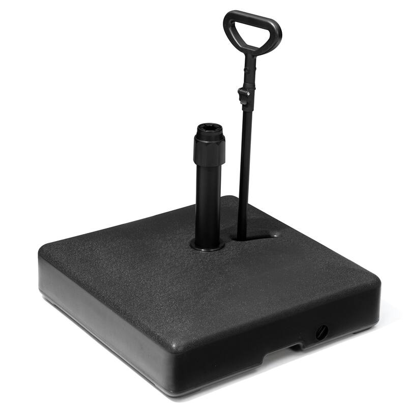 Patio HDPE Plastic Free Standing Market Umbrella Base with Wheels