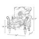 preview thumbnail 7 of 5, Armchair with Nailhead Trim and Turned Legs