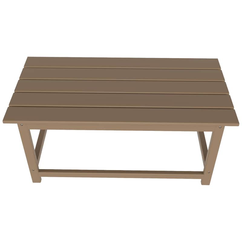 POLYTRENDS Laguna 36-inch Poly Eco-Friendly All Weather Coffee Table