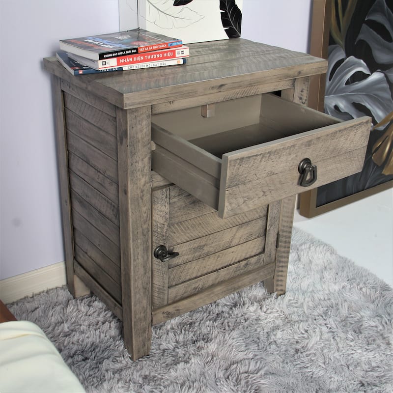 Montana Rustic Wood Nightstand