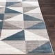 preview thumbnail 5 of 15, Livabliss Metz Blue & Gray Mid-Century Geometric Area Rug