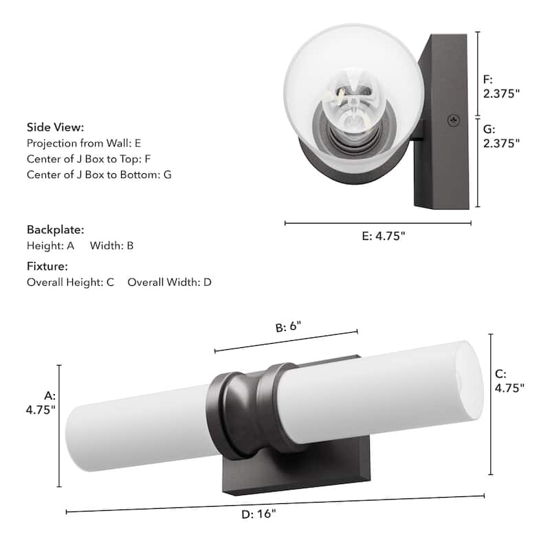 Hunter Lenlock Vanity Wall Light - Art Deco, Damp Rated