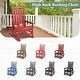 preview thumbnail 14 of 110, Modern High-Back Rocking Adirondack Chair All Weather