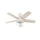 preview thumbnail 3 of 16, Hunter Margo Ceiling Fan w/ LED Light Kit, Handheld Remote - Transitional, Bohemian