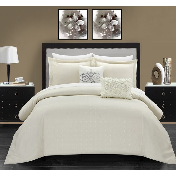 Chic Home Ellie 5 Piece Pleated Comforter Set. Opens flyout.