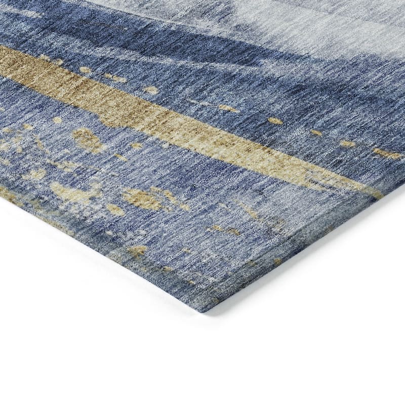 HomeRoots Abstract Transitional Rectangle Outdoor Rug