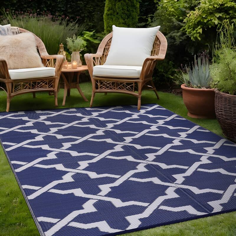 Beverly Rug Reversible Trellis Pattern Indoor/ Outdoor Area Rug