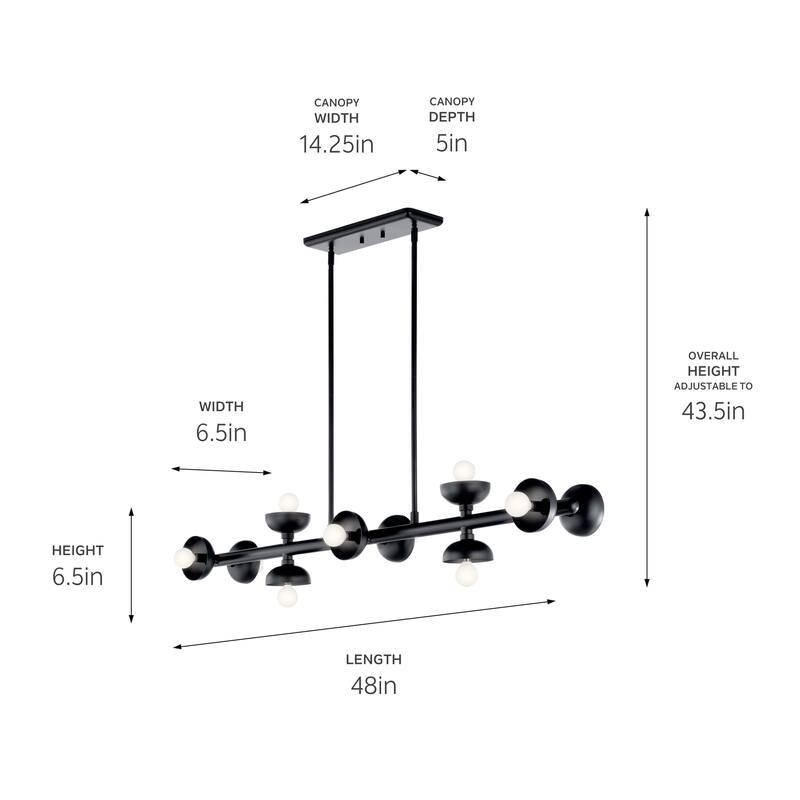 Palta 10-Light Linear Chandelier