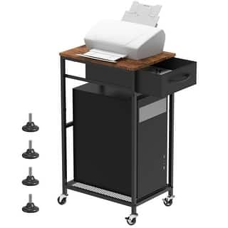 Buy Coputer Tower Stand, Rolling Printer Stand With Drawers, Pc Tower