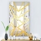 preview thumbnail 3 of 3, Designart 'Capital Gold Essential 27' Glam Mirror - Decorative Printed Wall Mirror