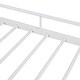 preview thumbnail 11 of 9, White Full Day Bed with Trundle Bed Twin, Metal Daybed with Trundle Twin Size and Curved Handle Headboard, Space Saving Daybed