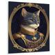 Designart 'Portrait Of A Royal Blue Cat Prince I' Animals Cat Metal ...