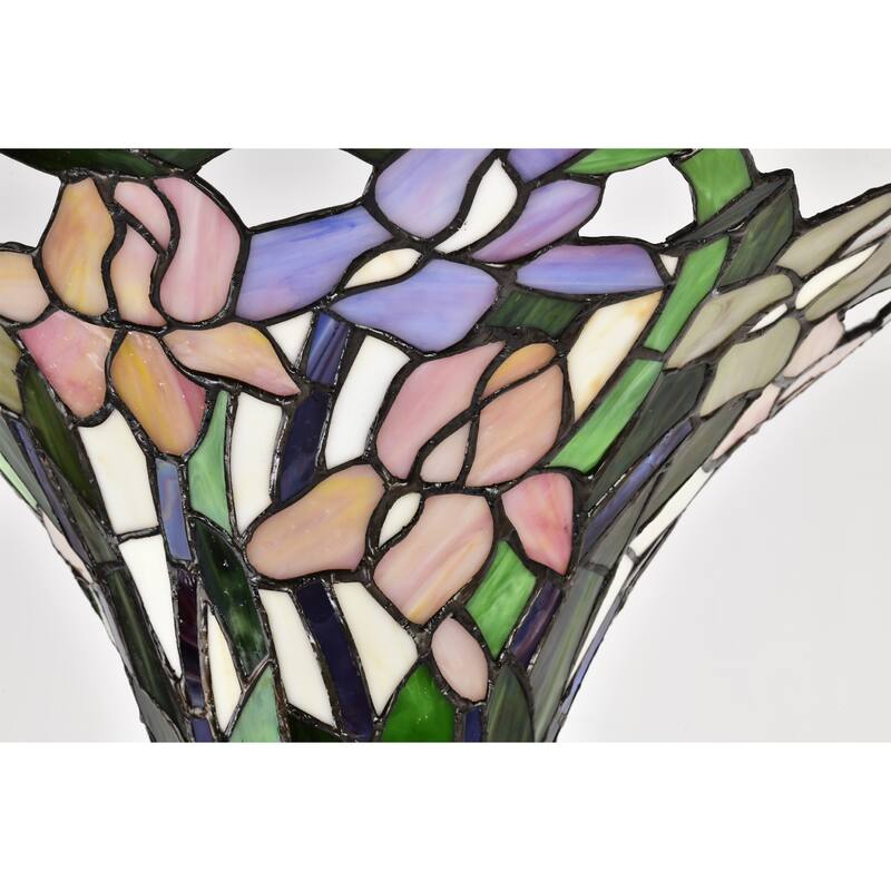 Tiffany-style Iris Torchiere
