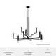 preview thumbnail 8 of 13, Hunter Sunjai 9-Light 2-Tier Chandelier - Entry, Dining Room, Living Room - Candle, Geometric, Contemporary, Glam