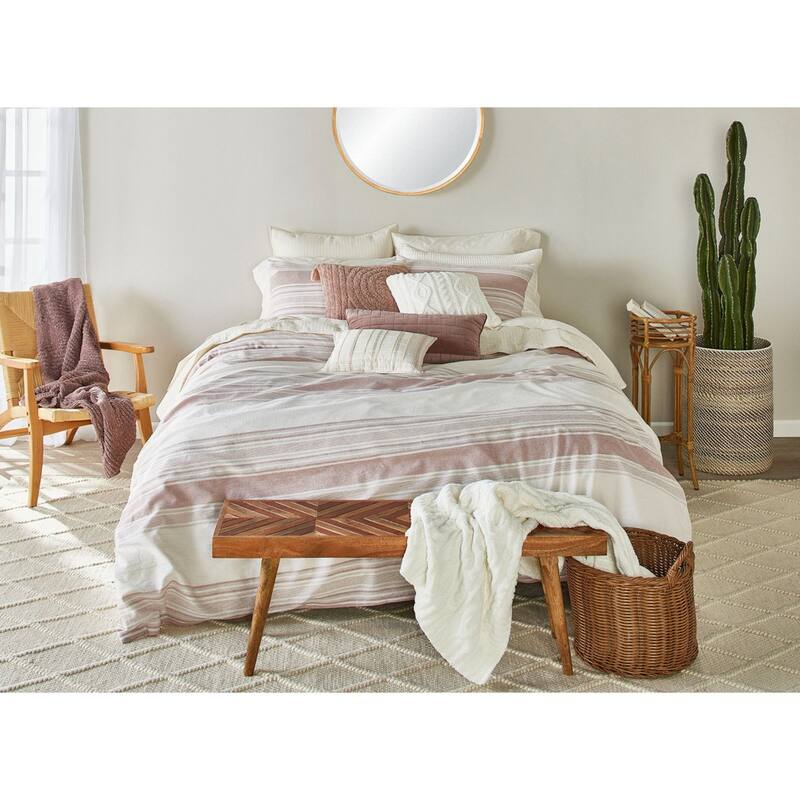 Splendid Tuscan Stripe 3 Piece Duvet Set