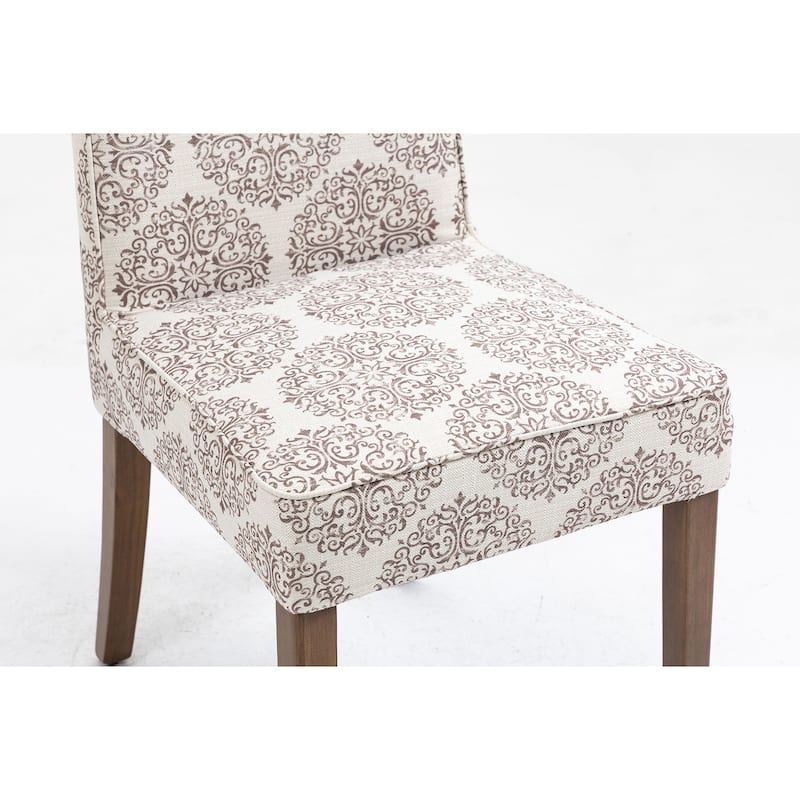 Dining Accent Chairs Set of 2, Modern Armless Side Chair for Kitchen Living Room, Dark Grey