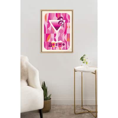Kate and Laurel Sylvie MCM Cosmo Framed Canvas by Rachel Lee