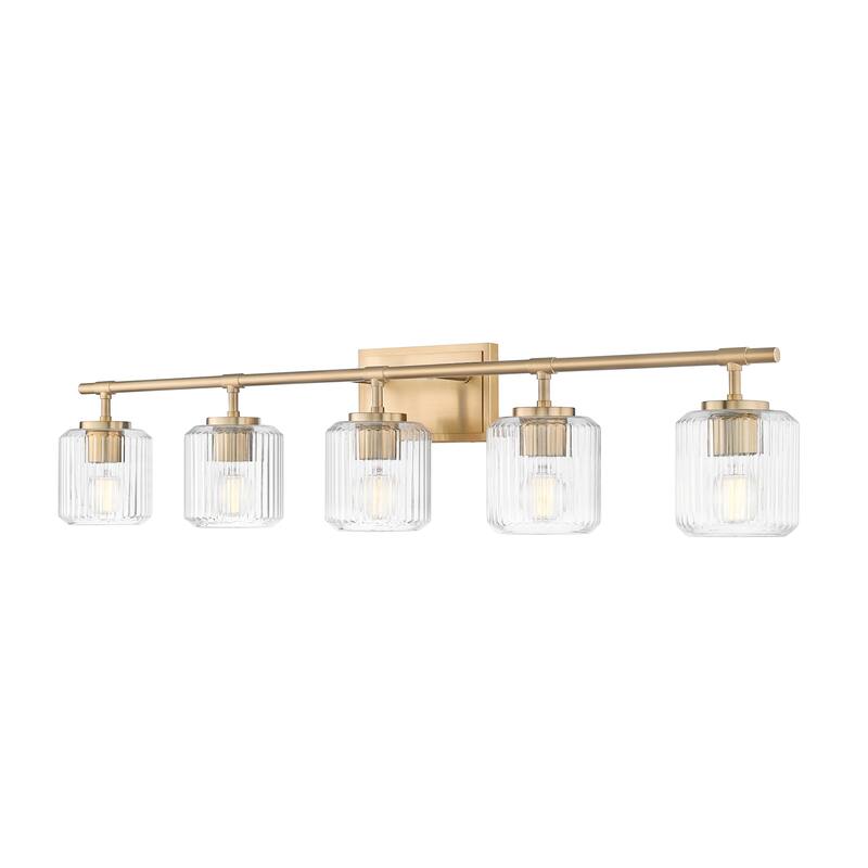 Z-Lite 7515-5V Landon 5 Light 42" Wide Vanity Light - Modern Gold
