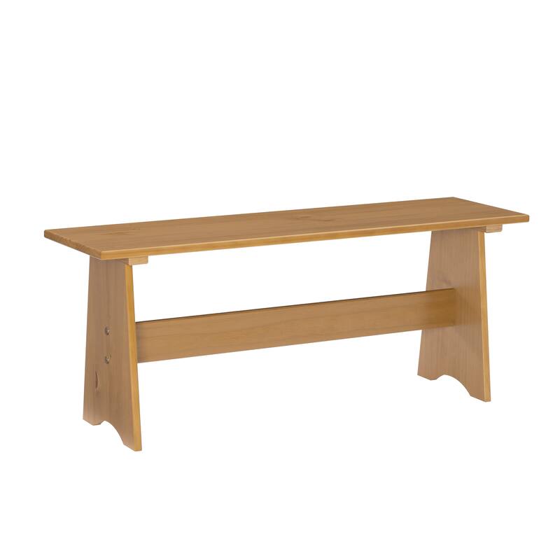 Linon Beatty Large Rustic Backless Bench