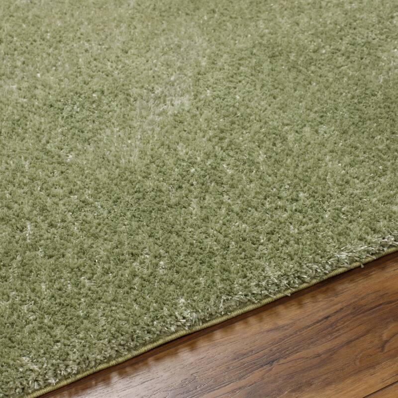 Livabliss Cloudy Shag Vibrant Solid Plush Area Rug