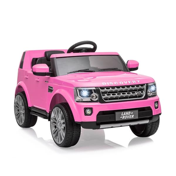 slide 2 of 35, 12V 3.7 Mph Licensed Land Rover Ride On Car Pink