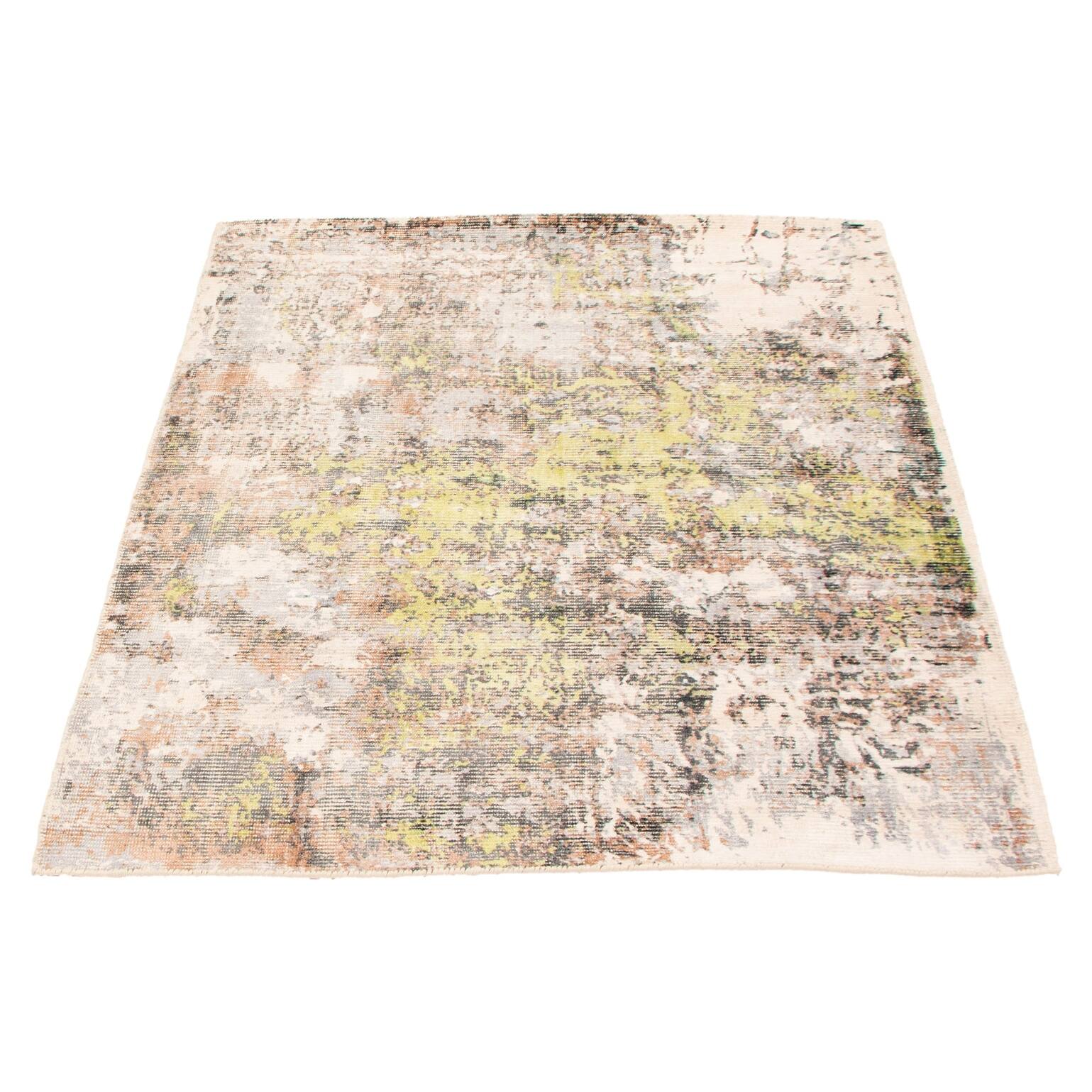 ECARPETGALLERY Hand Loomed Galleria Grey Viscose, Wool Rug 5'3 x 7'3 Bed Bath & Beyond