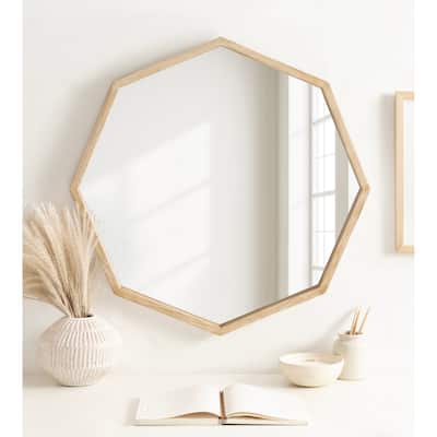 Kate and Laurel Occonor Wall Mirror Wood - 28x28