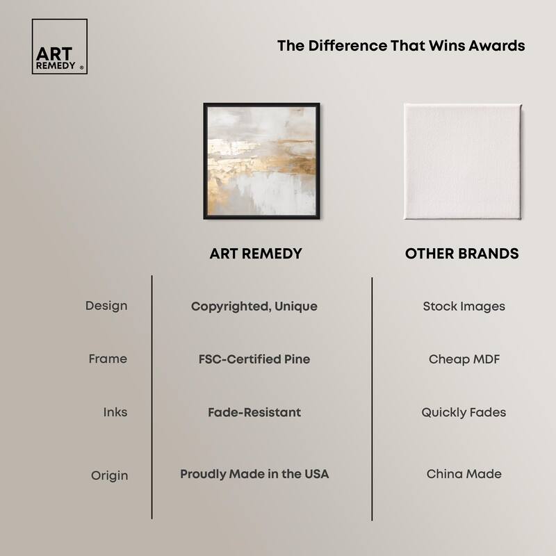 Melted Goldscape II Canvas by Art Remedy