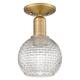 Option Brushed Brass / Clear Basketweave