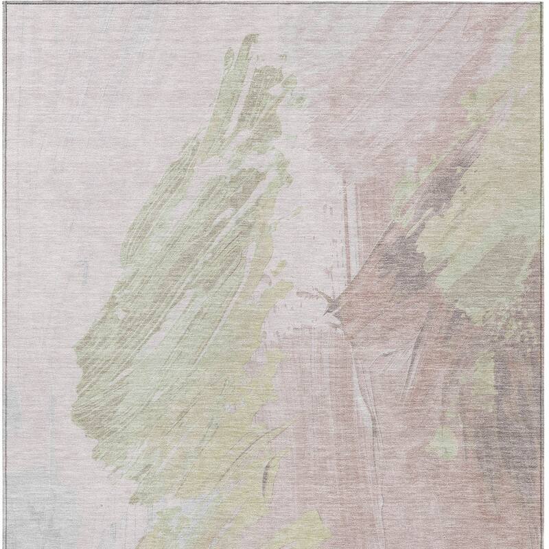 HomeRoots Abstract Transitional Rectangle Outdoor Rug