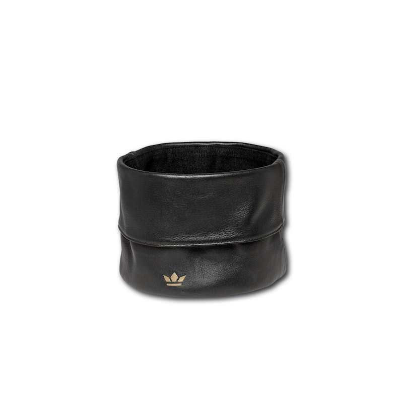 Round Leather Serving Bread Basket - 7.75"