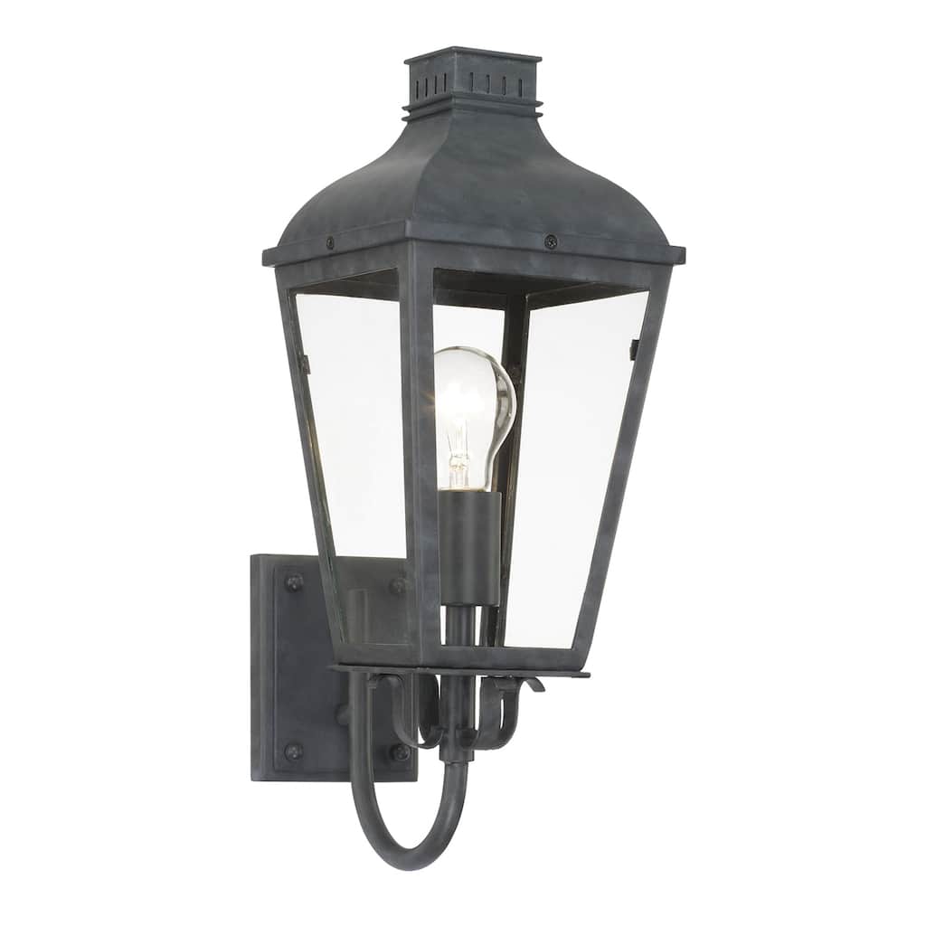 Dumont Outdoor 1 Light Graphite Wall Mount - 6.75'' W x 17.5'' H x 9'' D - 6.75'' W x 17.5'' H x 9'' D