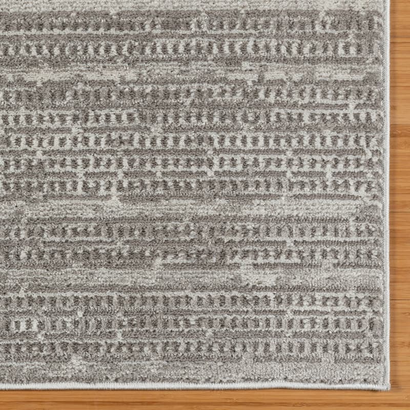 Gertmenian Missha Polyester Modern Tonal Ombre Solid High-Low Indoor Area Rug