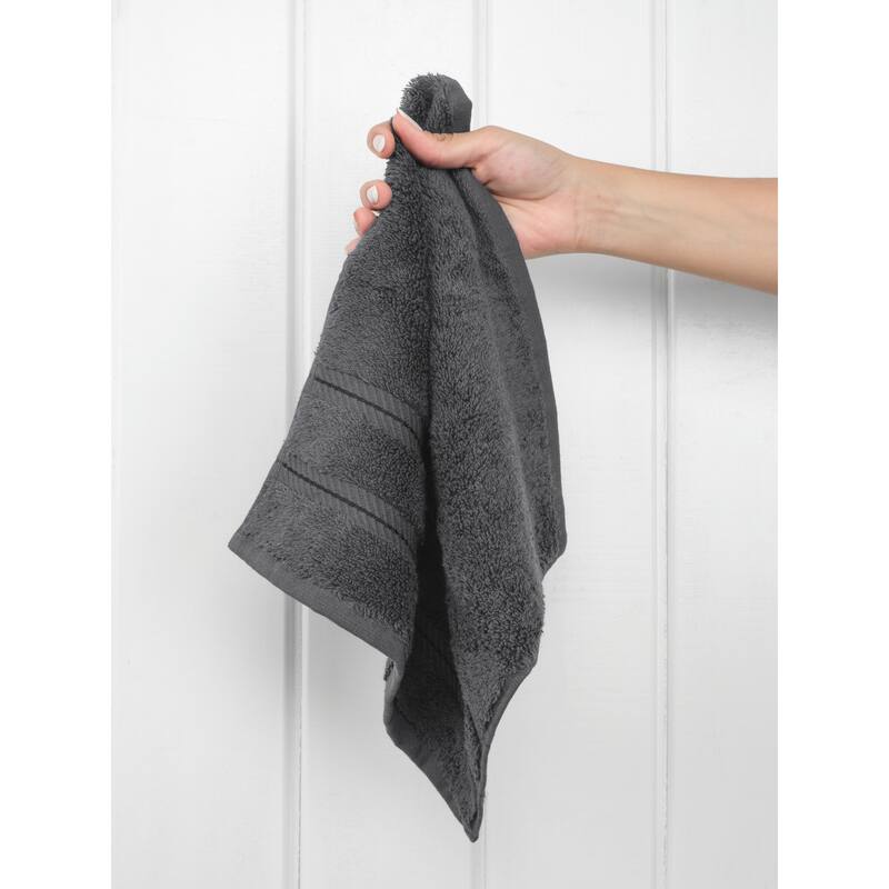American Soft Linen Premium 100% Cotton 4-Piece Washcloth Set