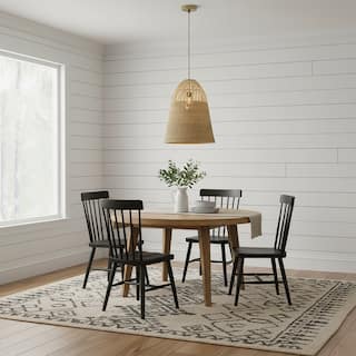 Willa 1-Light Rattan Bell Pendant, Coastal Boho - Handwoven - 16" Wide