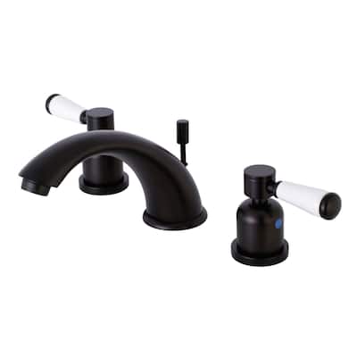 Kingston Brass Paris 1.2 GPM Widespread Bathroom Faucet with Porcelain