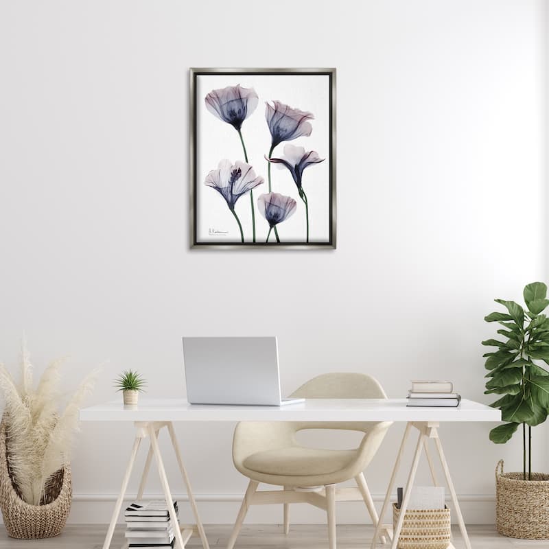 Stupell Subtle Fresh Flowers Framed Floater Canvas Wall Art Design By Albert Koetsier